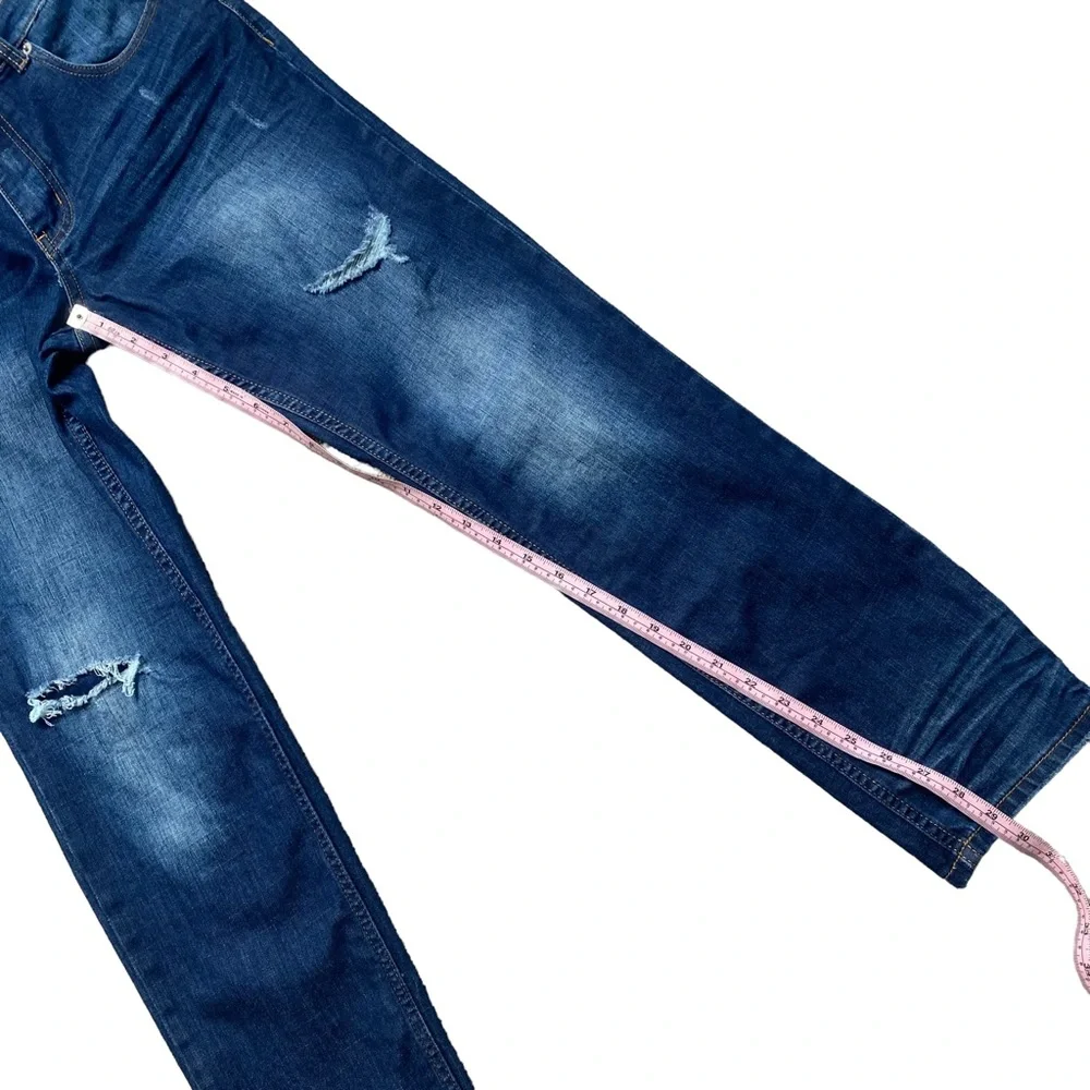 Union Bay Slim Boyfriend Straight Leg Distressed/Ripped Jeans 5